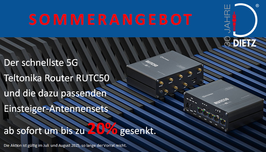 Sommerangebot - der schnellste 5G Router ab sofort um bis zu 20% gesenkt.